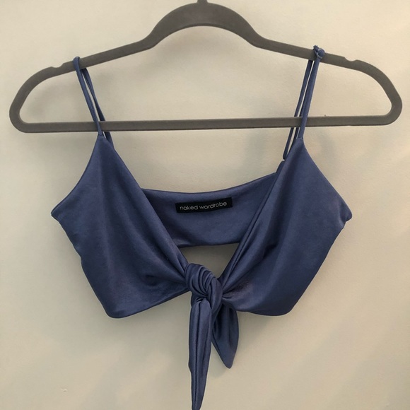naked wardrobe Tops - Naked wardrobe front tie top